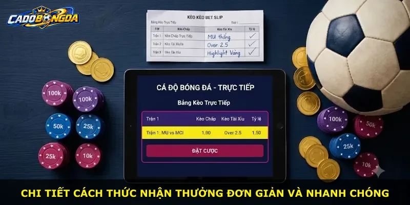 Chi tiết cách thức nhận thưởng đơn giản và nhanh chóng