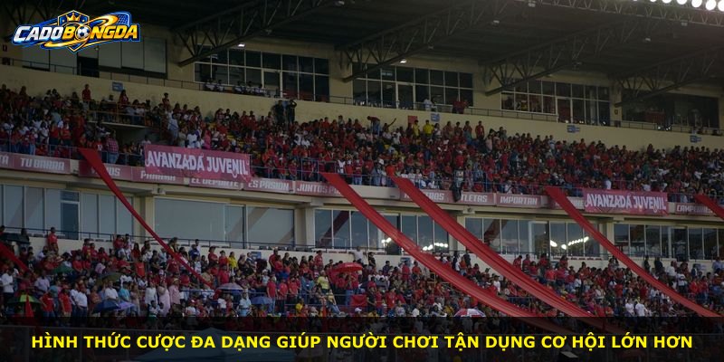 Hình thức cược đa dạng giúp người chơi tận dụng cơ hội lớn hơn