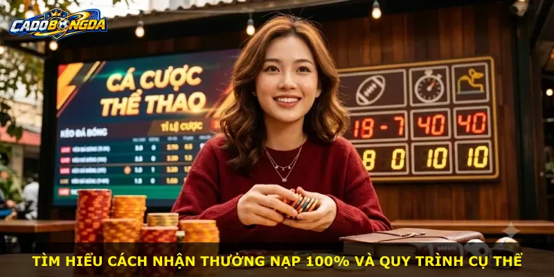 Tìm hiểu cách nhận thưởng nạp 100% và quy trình cụ thể